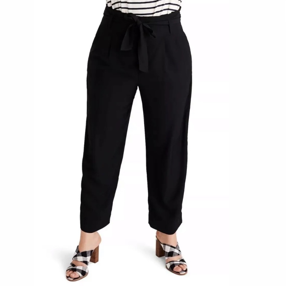 New Madewell Drapey Paperbag Waist Pants Size 16